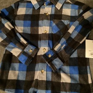Boys Jumping Bean 4T Fleece Plaid Shirt